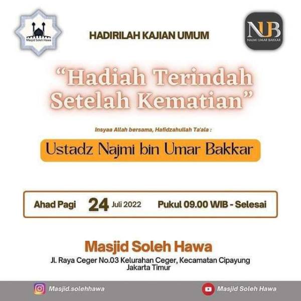 Info Kajian Jakarta Jadwal Kajian Sunnah Indonesia