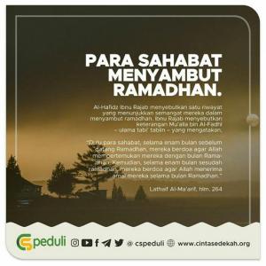 Para Sahabat Menyambut Ramadhan