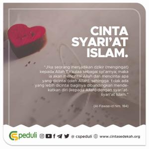 Cinta Syari’at Islam