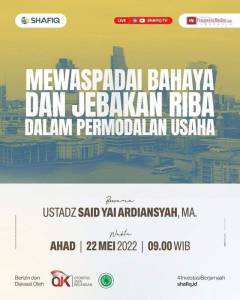 jadwal kajian online ustadz said yai ardiansyah 22 mei 2022